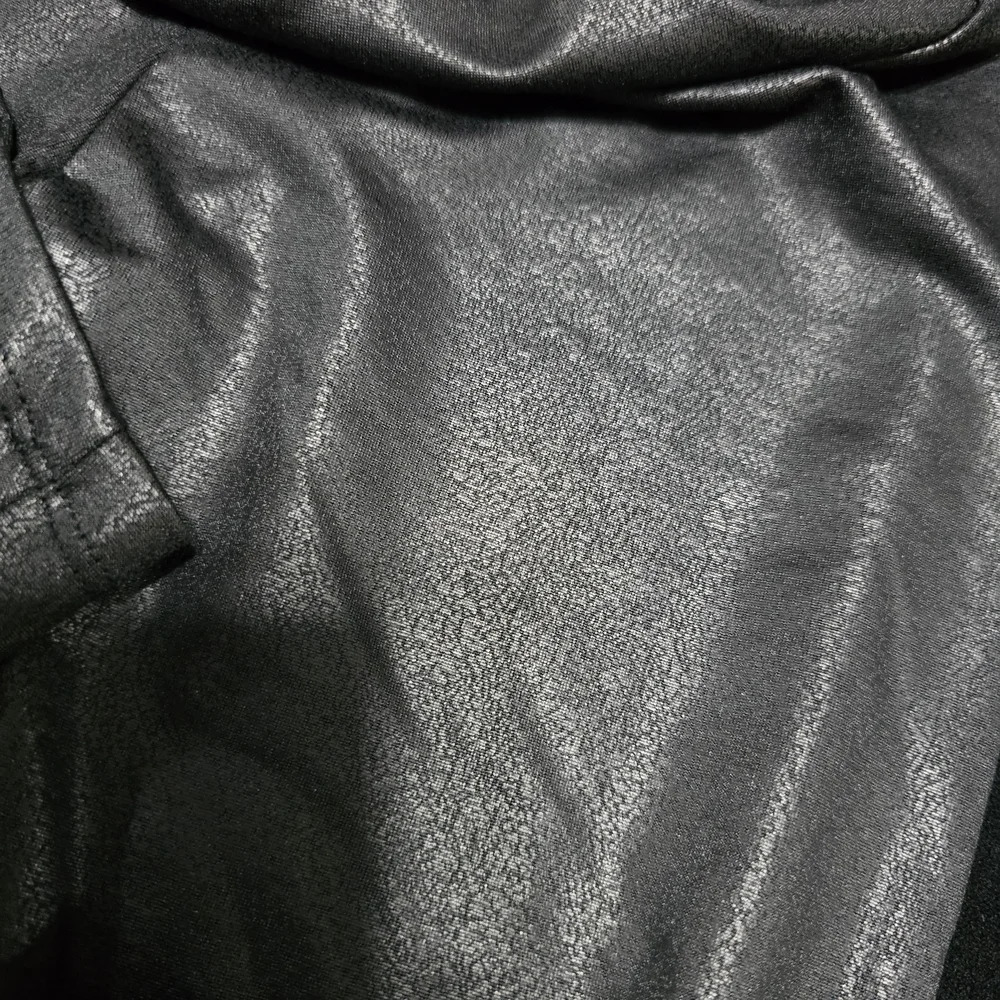 Ardene Washed Faux Leather Black Leggings - Picture 6 of 8